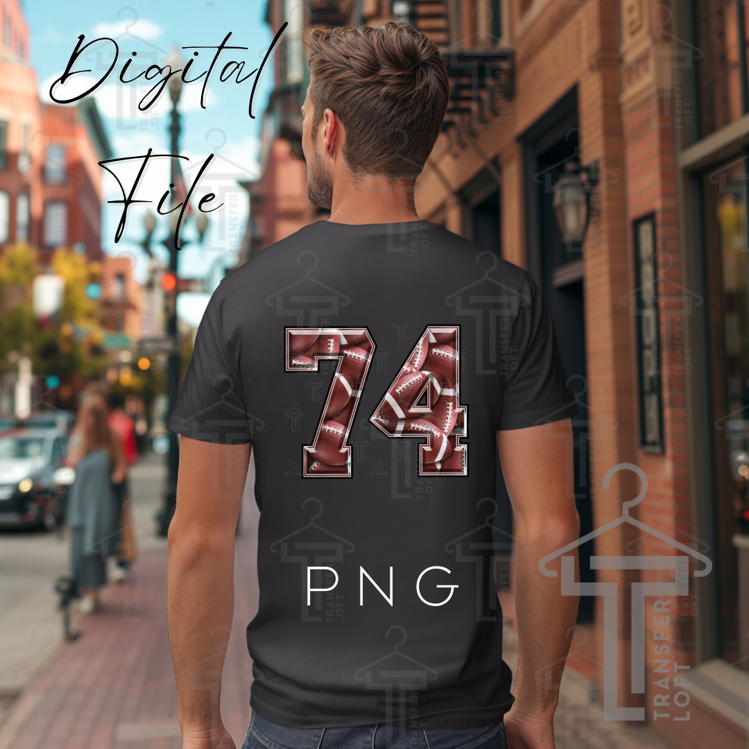 Football numbers PNG