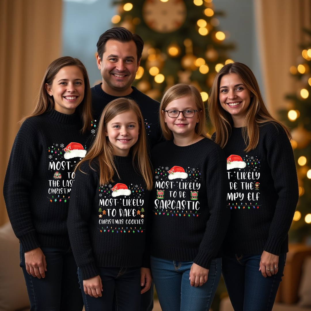 Christmas "Most Likely to..." (Adult) - Full Color Transfer