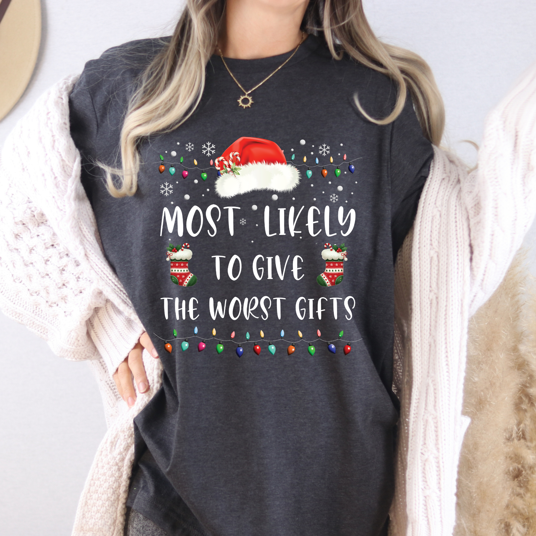 Christmas "Most Likely to..." (Adult) - Full Color Transfer