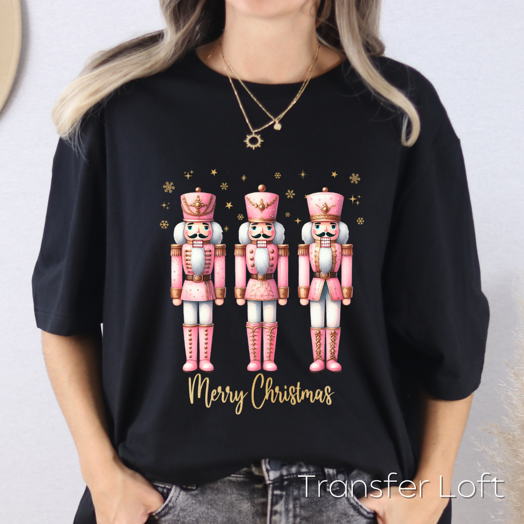 Pink Nutcracker Trio - Full Color Transfer