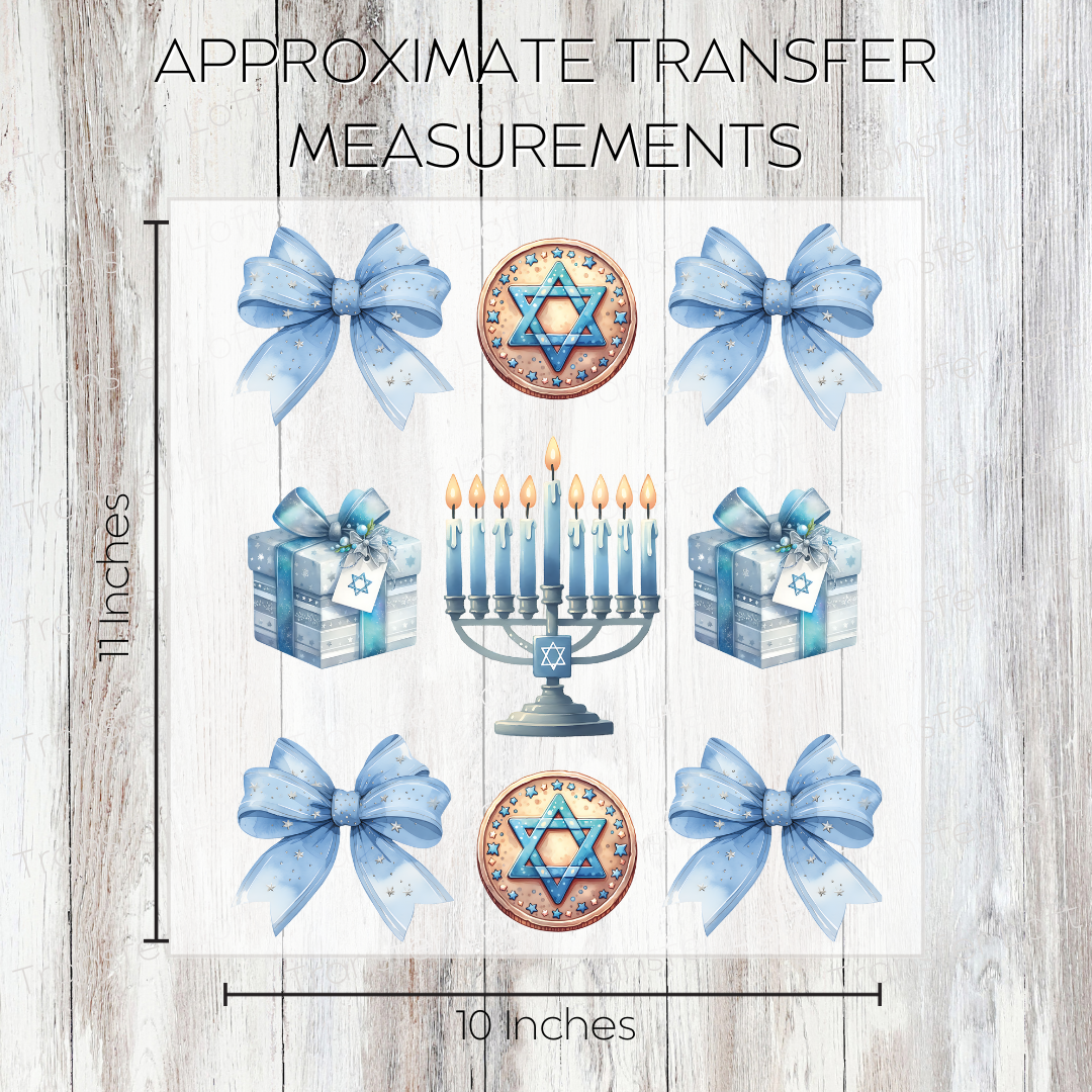 Hanukkah Collage - Full Color Transfer