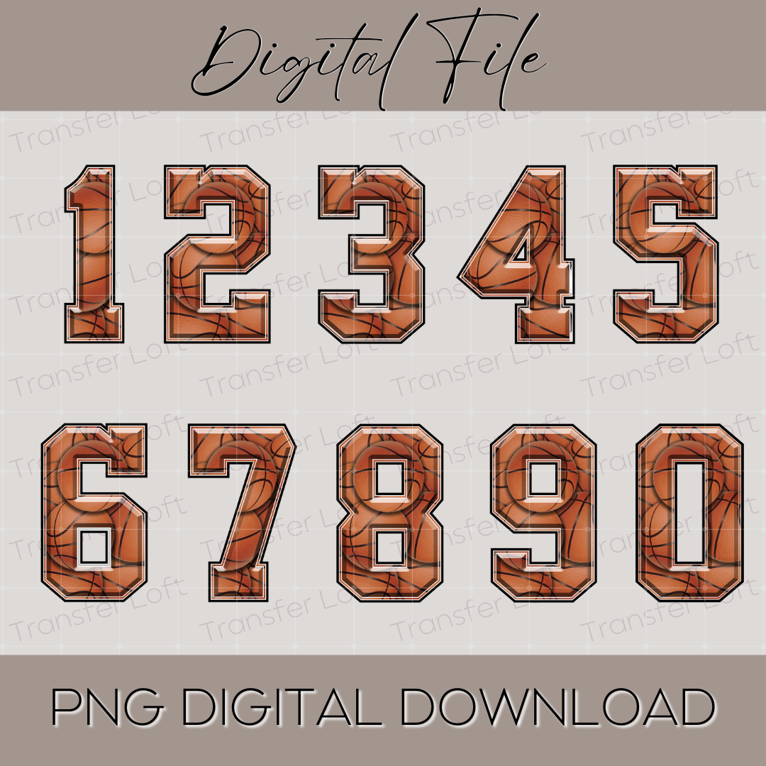 Basketball Numbers Basketball Numbers PNG – Transfer Loft