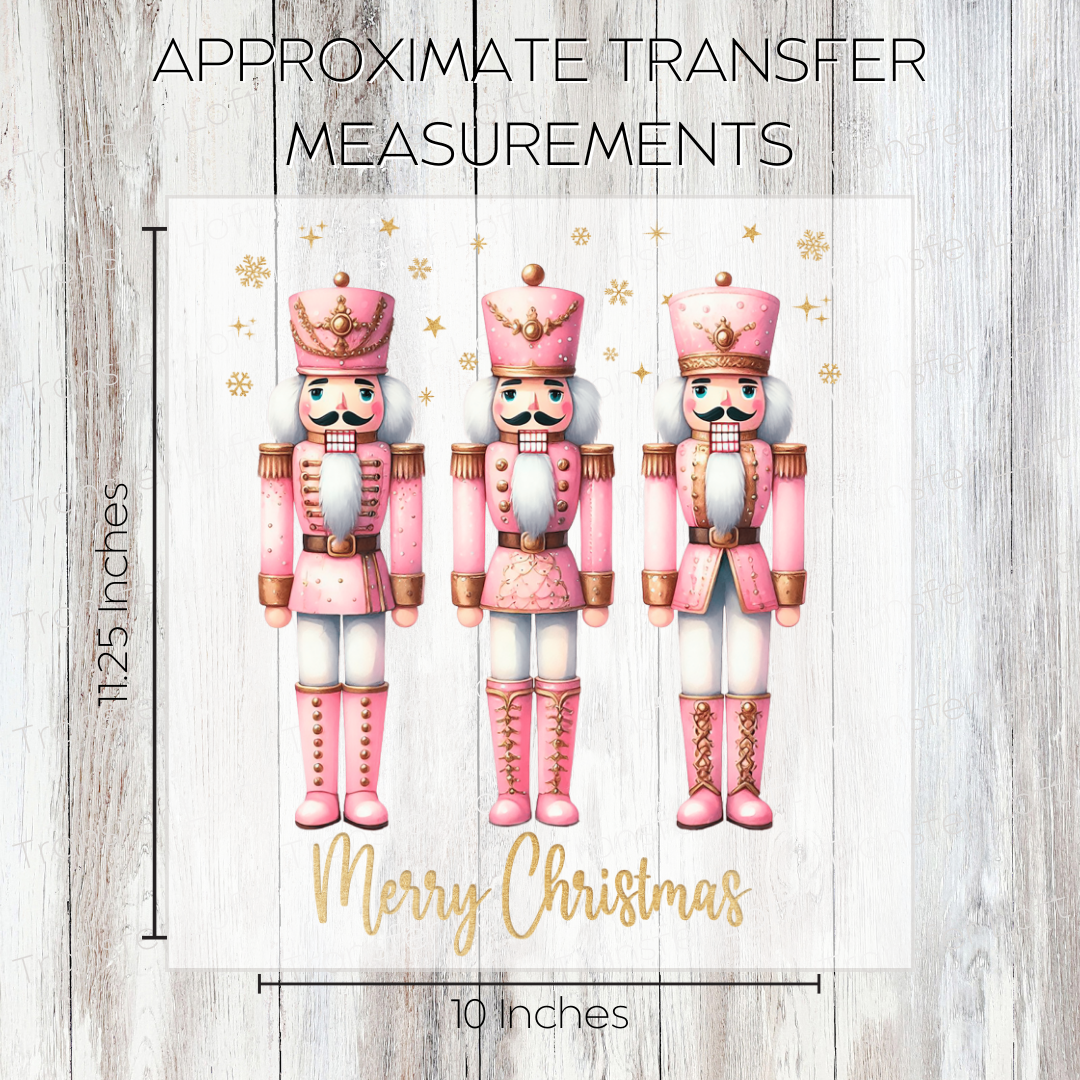 Pink Nutcracker Trio - Full Color Transfer