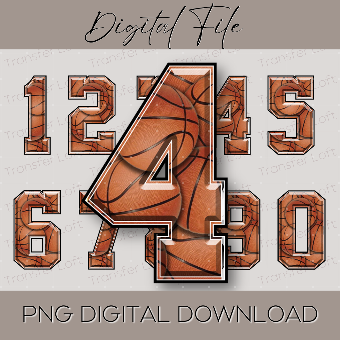 Basketball Numbers Basketball Numbers PNG – Transfer Loft