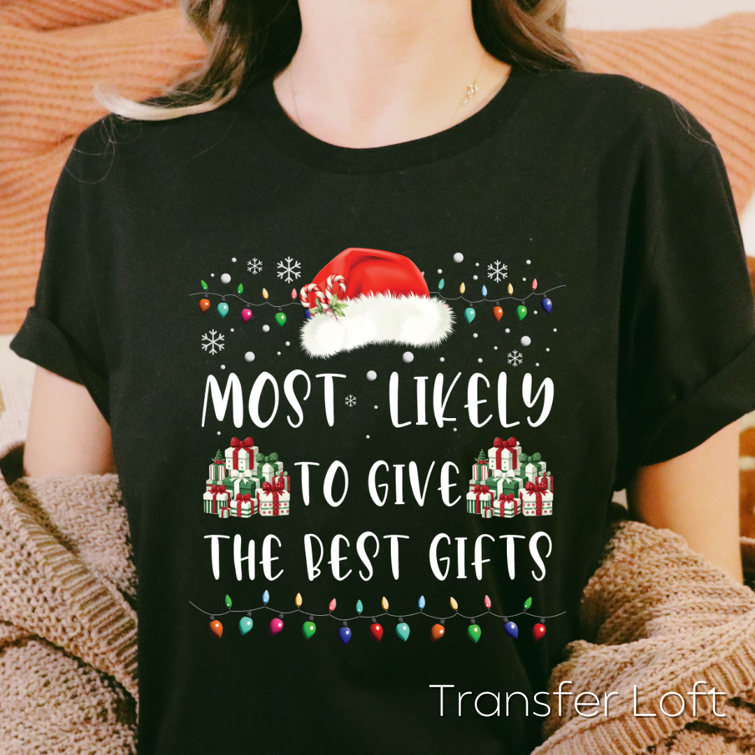 Christmas &quot;Most Likely to...&quot; (Adult) - Full Color Transfer